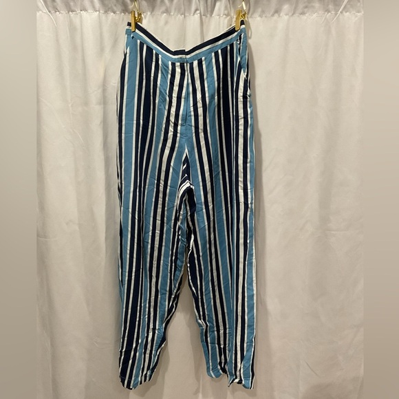 NWOT Anthropologie x Plenty Striped Wide Leg Pants - Picture 2 of 2